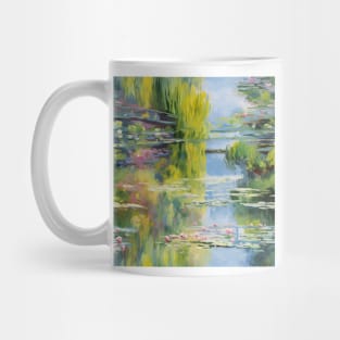 Monet Style Water Lilies 13 Mug